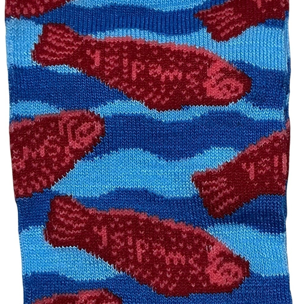 Swedish Fish Novelty Socks Crew Mid Calf Unisex Women 7-13 Men 6-12 New NWT - Picture 7 of 16